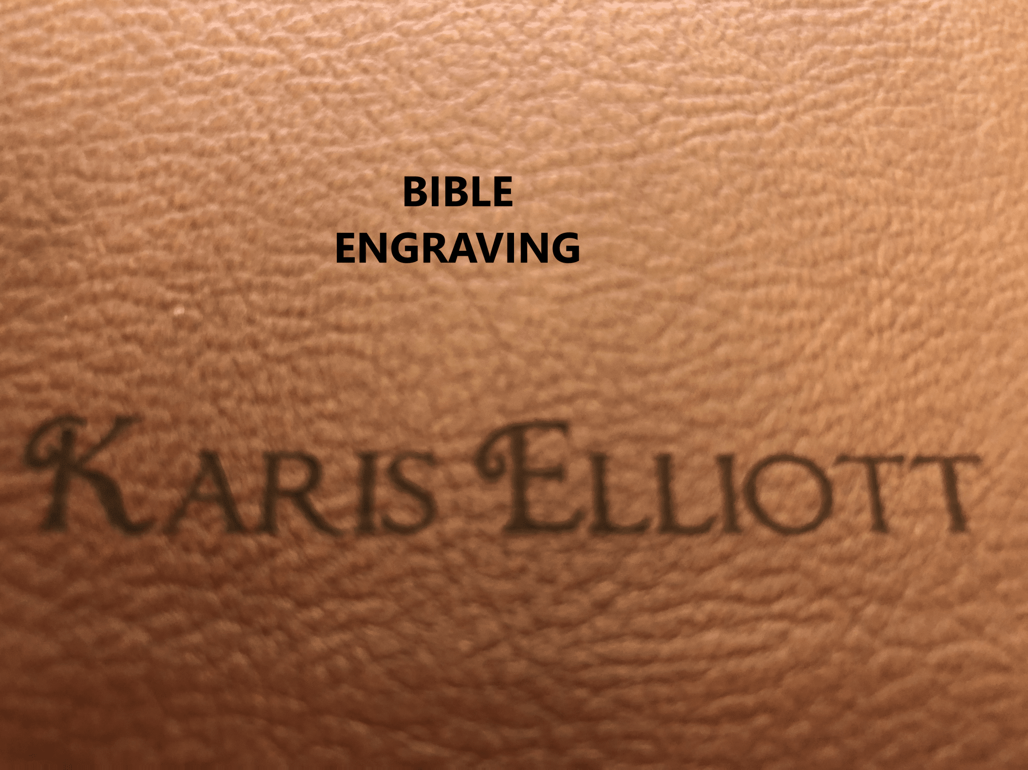 BIBLE ENGRAVING