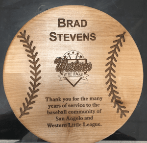 Baseball plaque